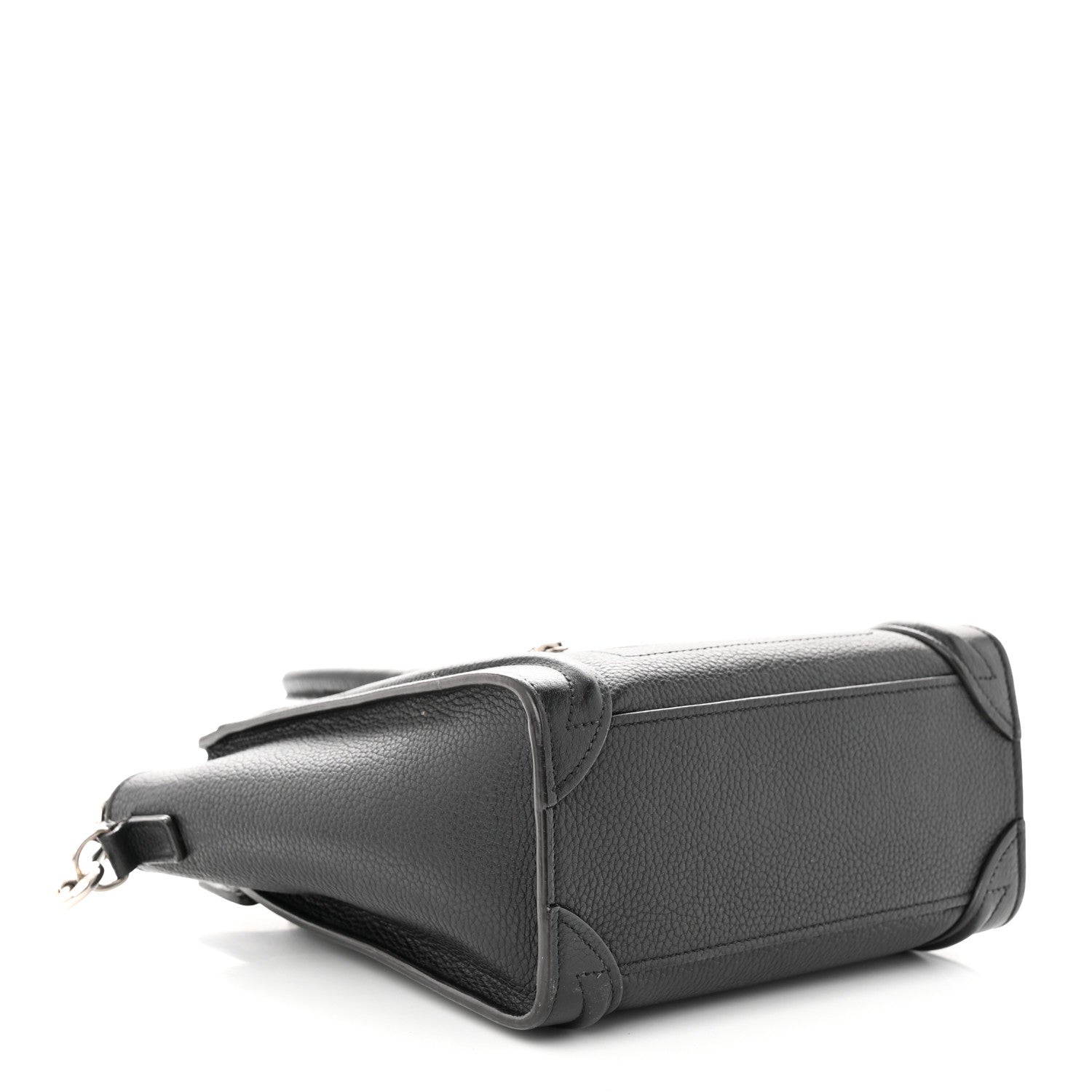 Celine Drummed Calfskin Nano Luggage Black 4 of 13