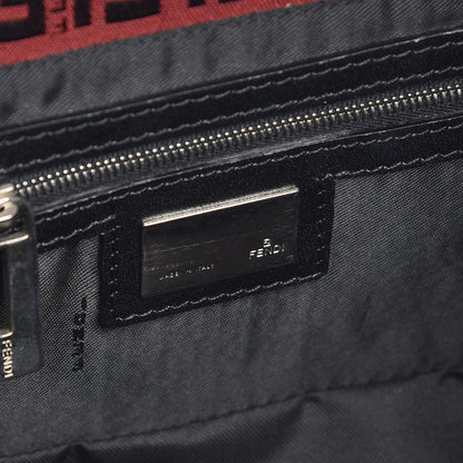 Fendi Zucchino Baguette Red Black 6 of 8