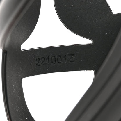 Hermes Rubber Womens Egerie Sandals 36 Black 9 of 11