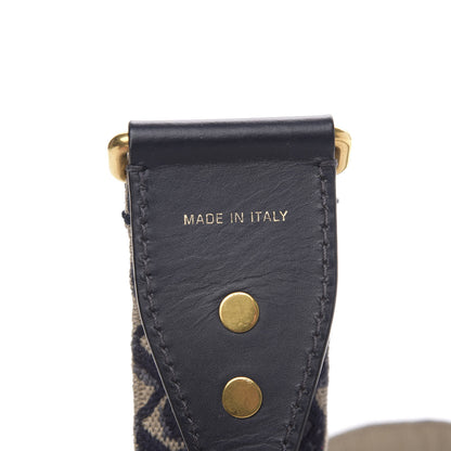 Christian Dior Oblique Studded Shoulder Strap Blue 4 of 7