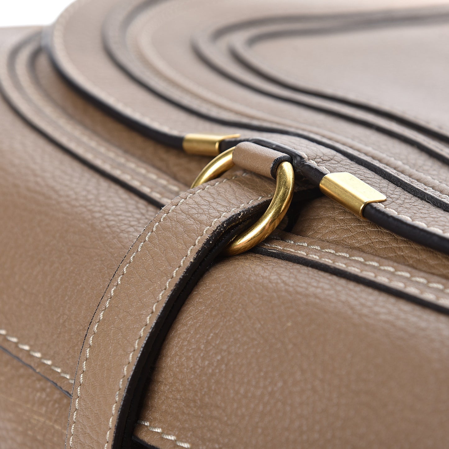 Calfskin Large Marcie Satchel Nut