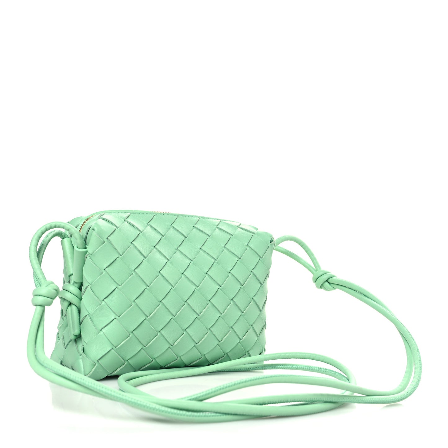 Nappa Intrecciato Mini Loop Camera Bag Siren