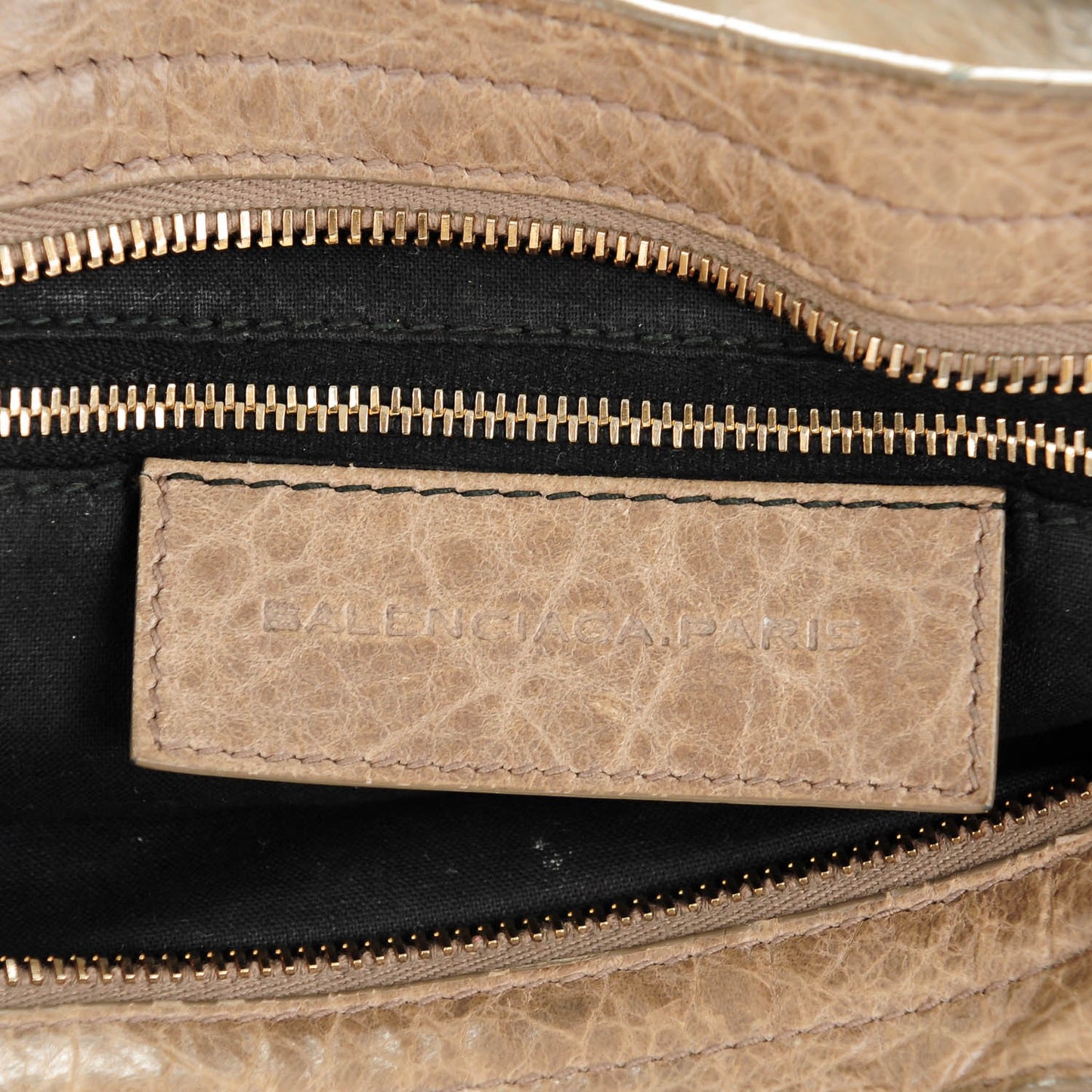 Agneau Giant 12 Rose Gold Hardware City Gris Poivre
