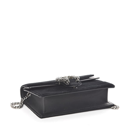Gucci Velvet Super Mini Dionysus Shoulder Bag Black 4 of 9