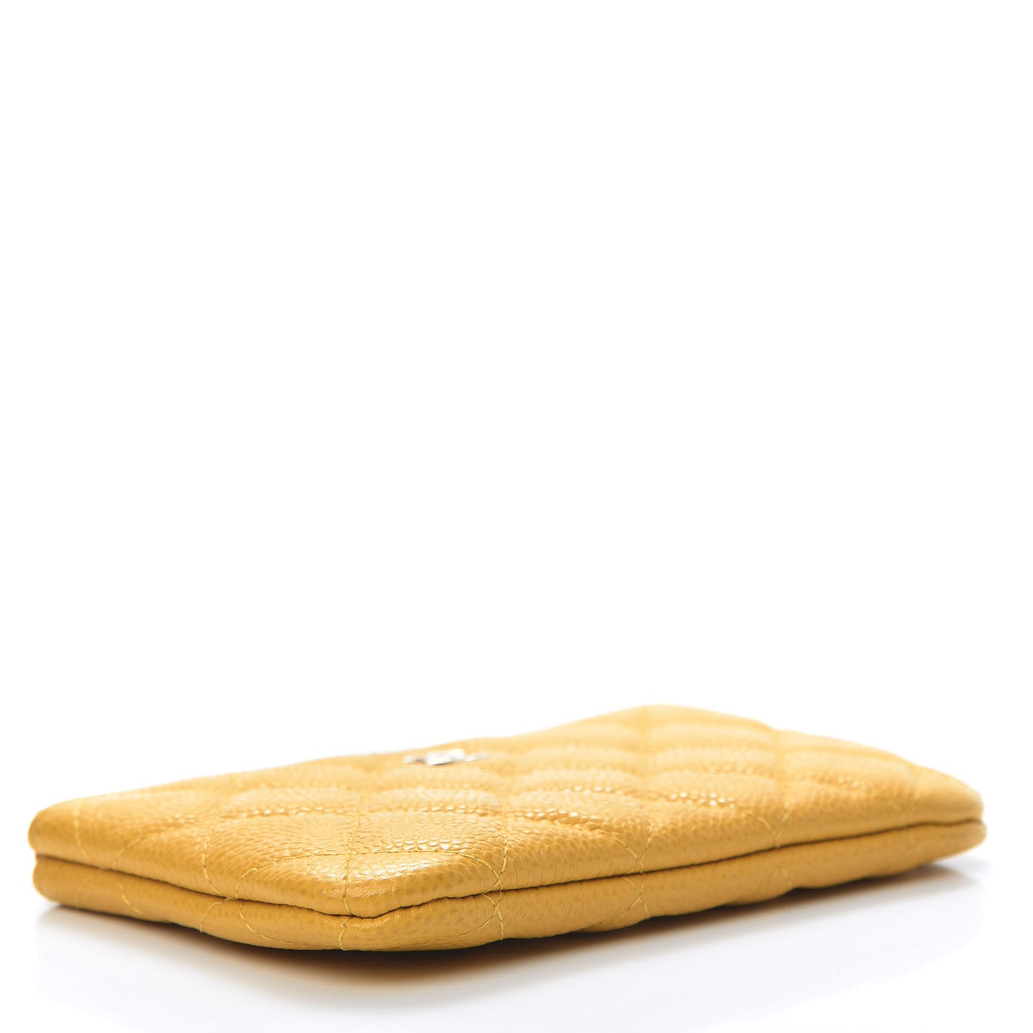 Chanel Caviar Quilted Small Pouch Yellow 4 of 9