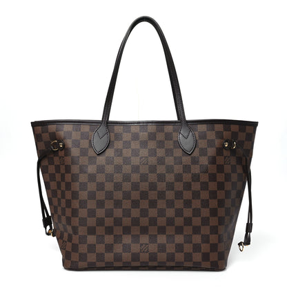 Louis Vuitton Damier Ebene Neo Neverfull MM Rose Ballerine 1 of 11
