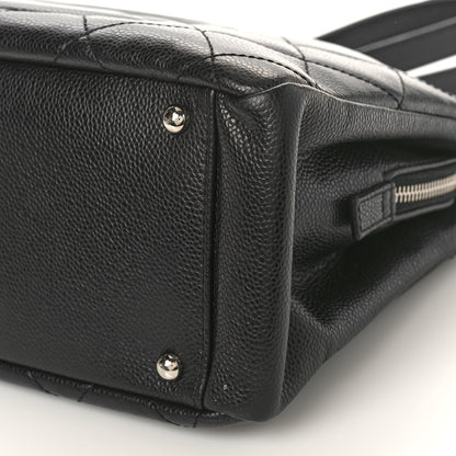 Chanel Caviar Quilted CC Timeless Soft Tote Black 9 of 10