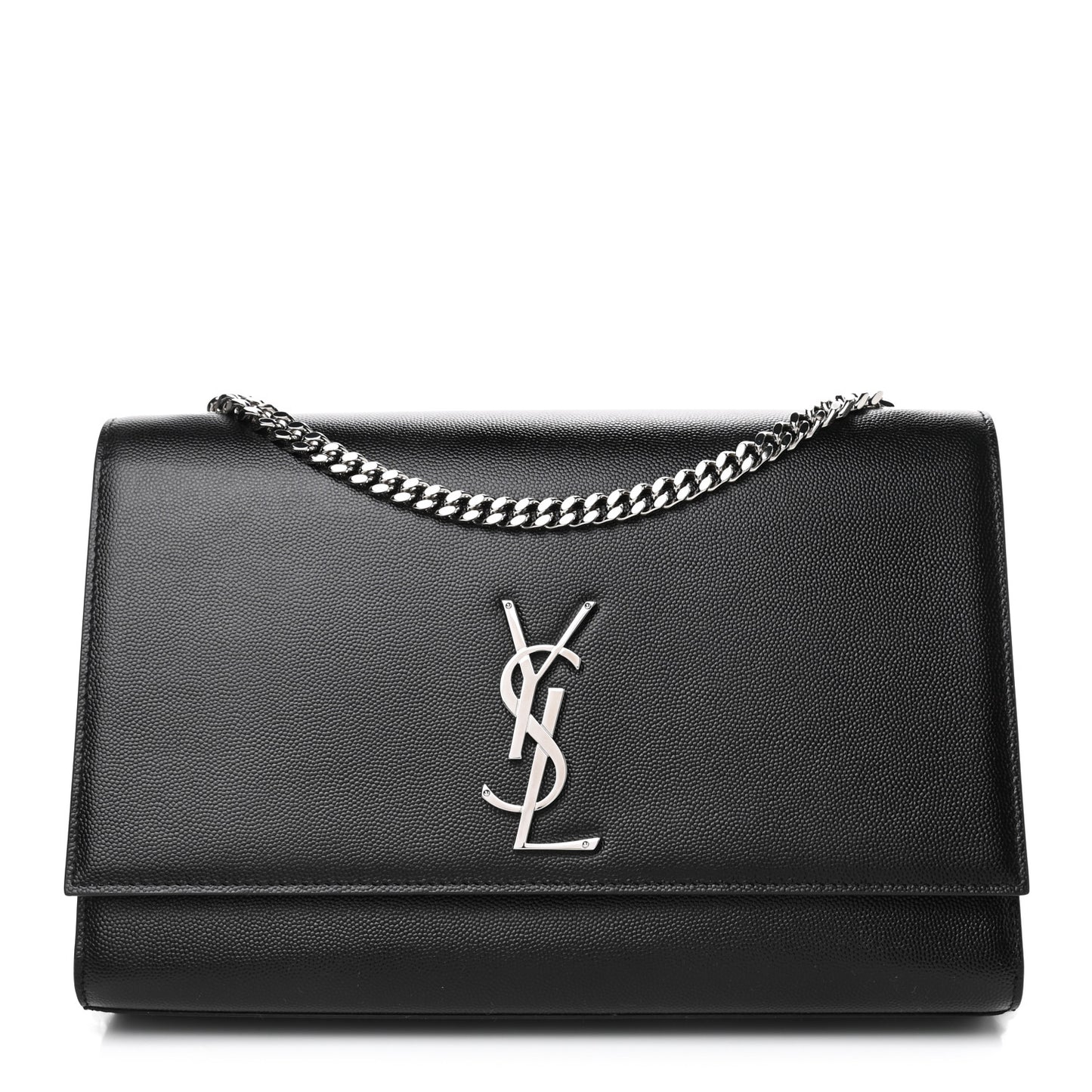Grain De Poudre Large Classic Monogram Kate Satchel Black