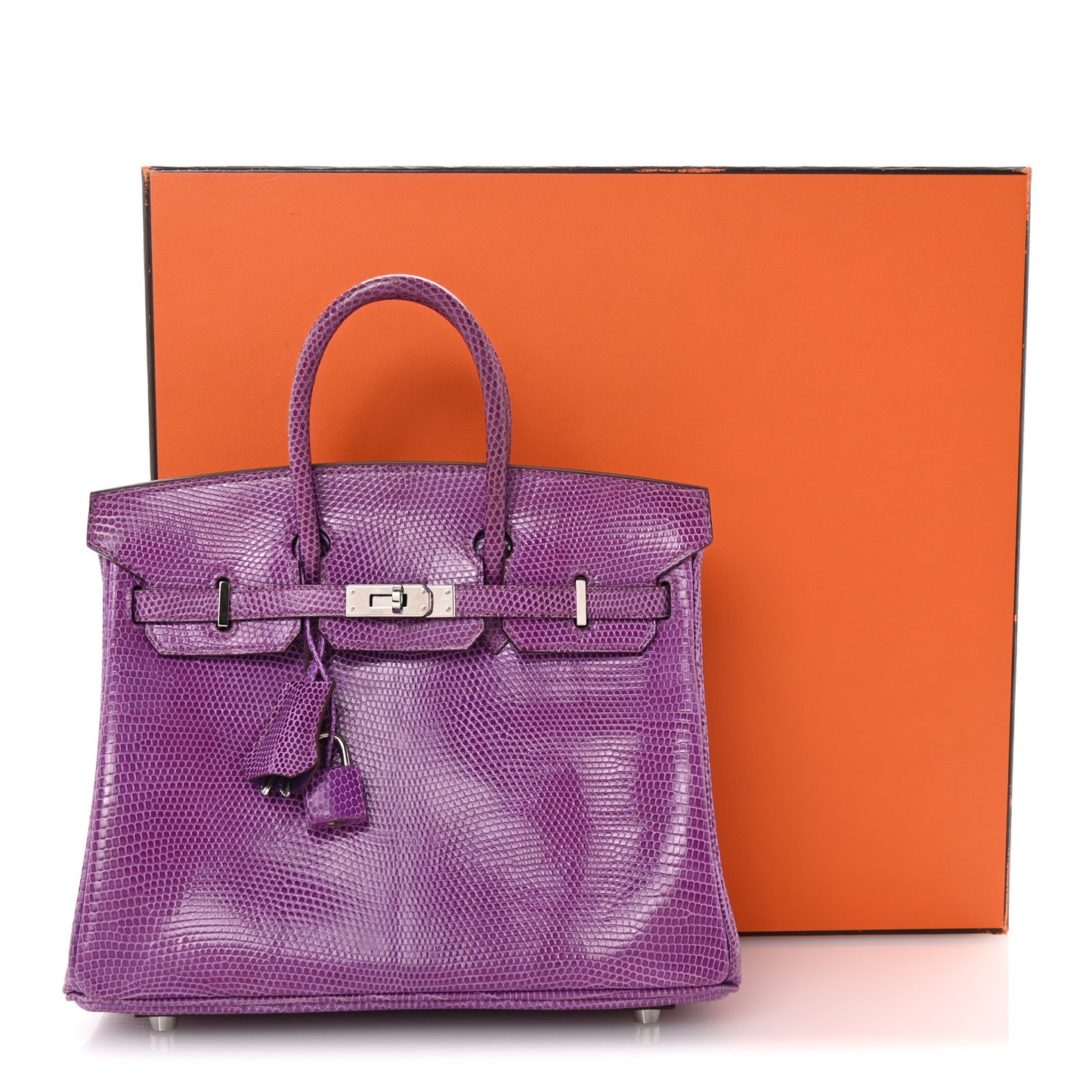 Lizard Birkin 25 Violet