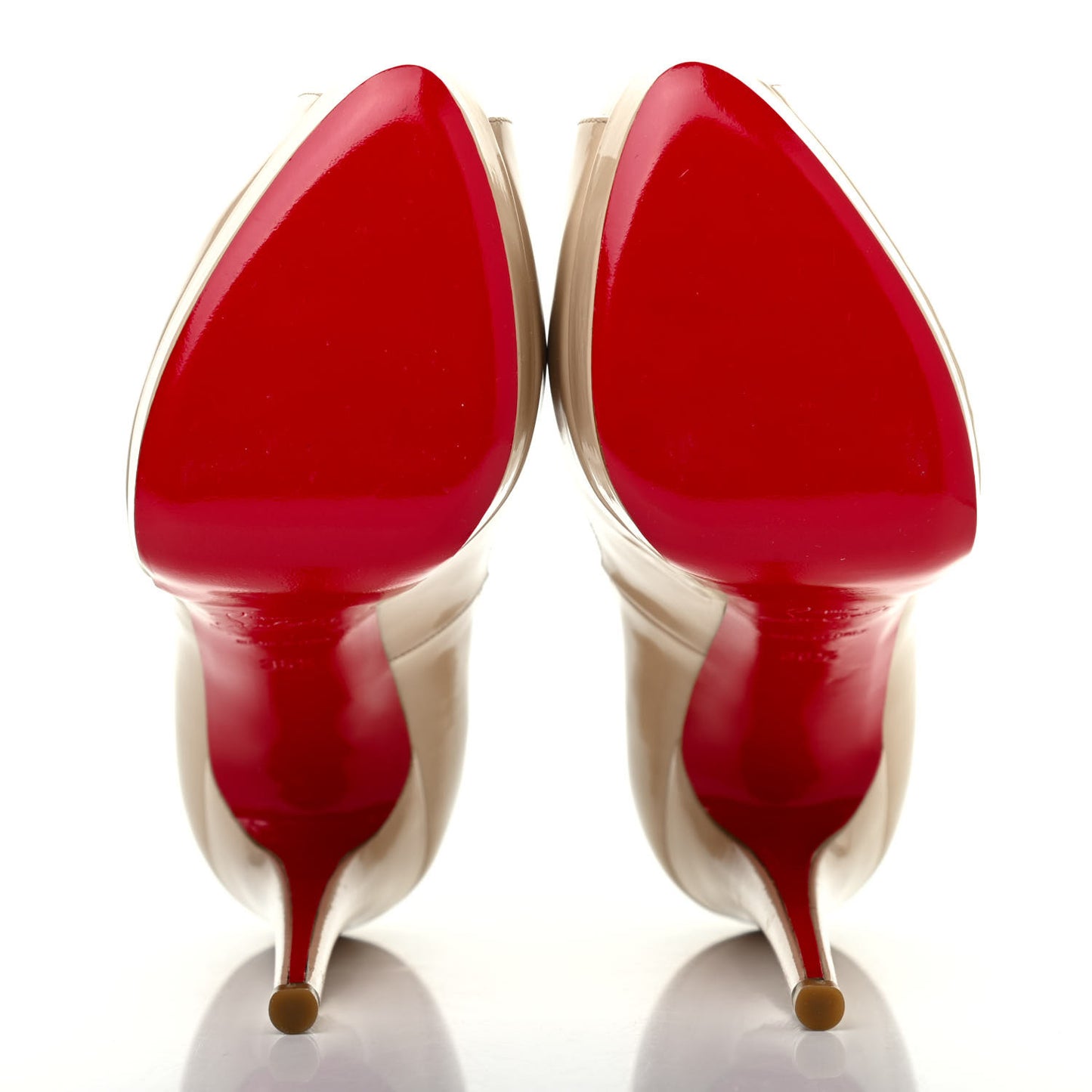 Patent Lady Peep 150 Pumps 36.5 Natural