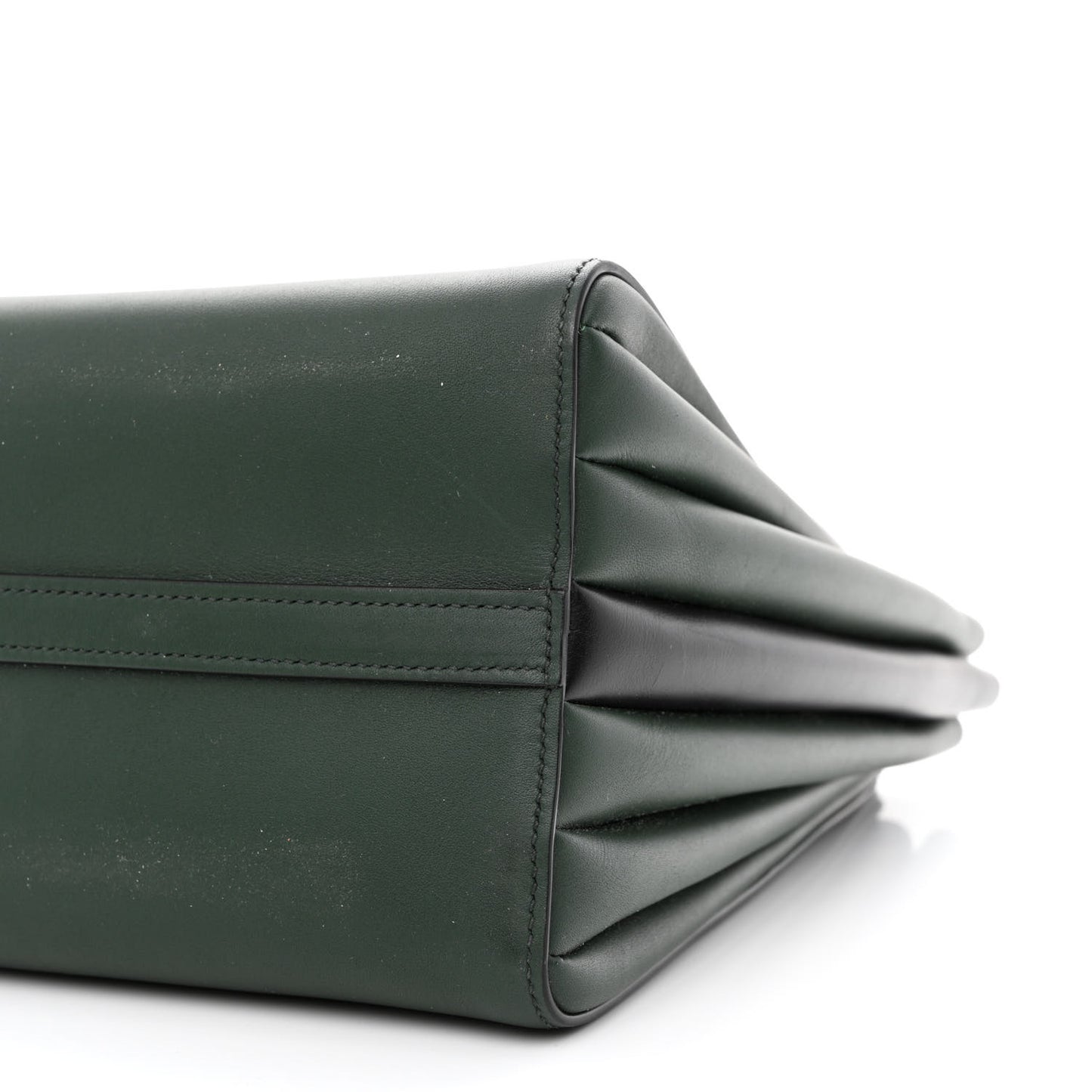 City Calfskin Medium Colorblock Bibliothèque Tote Green Black