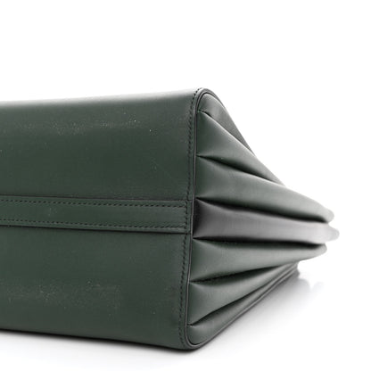 Prada City Calfskin Medium Colorblock Bibliothèque Tote Green Black 10 of 12
