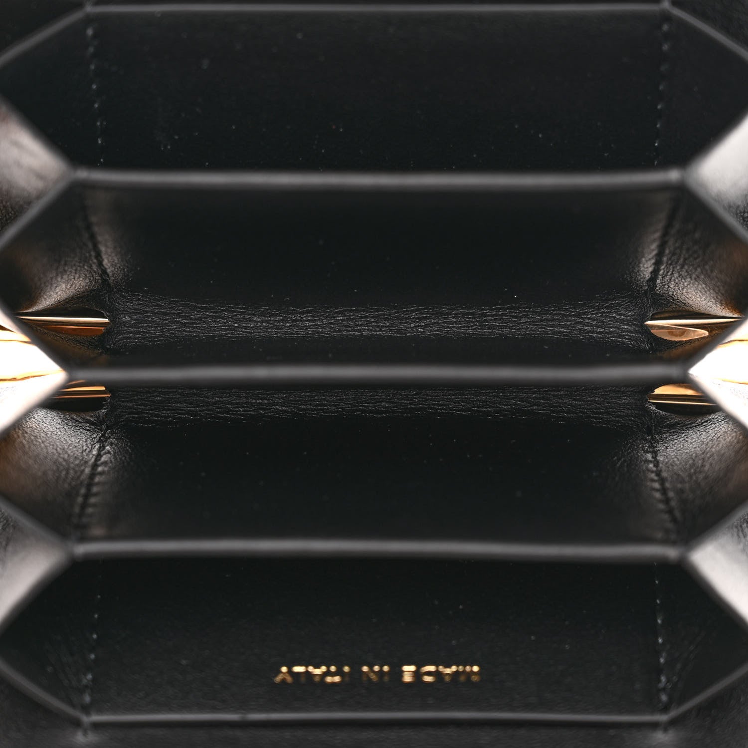 Chanel Glazed Goatskin Quilted Small Box With Chain Black 5 of 11