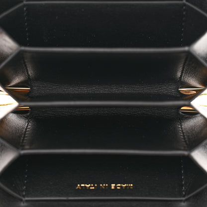 Chanel Glazed Goatskin Quilted Small Box With Chain Black 5 of 11