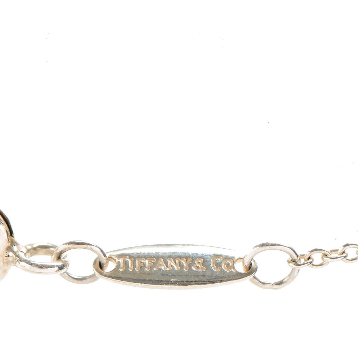 Tiffany Sterling Silver Diamond .05ct Elsa Peretti Diamonds by the Yard Pendant Necklace 6 of 8
