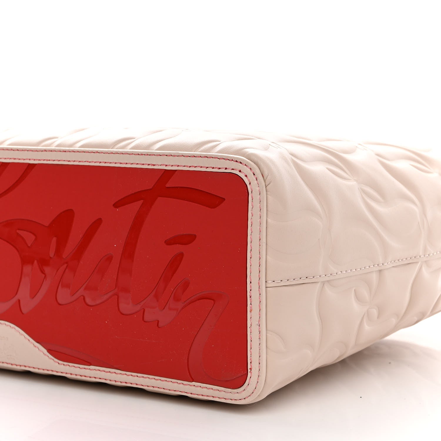 Christian Louboutin Nappa Embossed Small East West Cabata Tote Leche 11 of 11