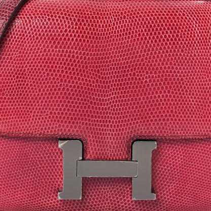 Hermes Lizard Constance 18 Fuchsia 8 of 13