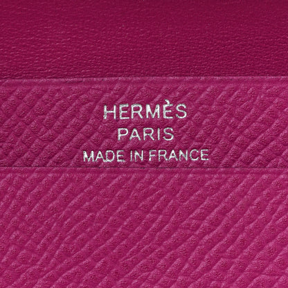 Hermes Epsom Mini Bearn Wallet Rose Pourpre 6 of 8