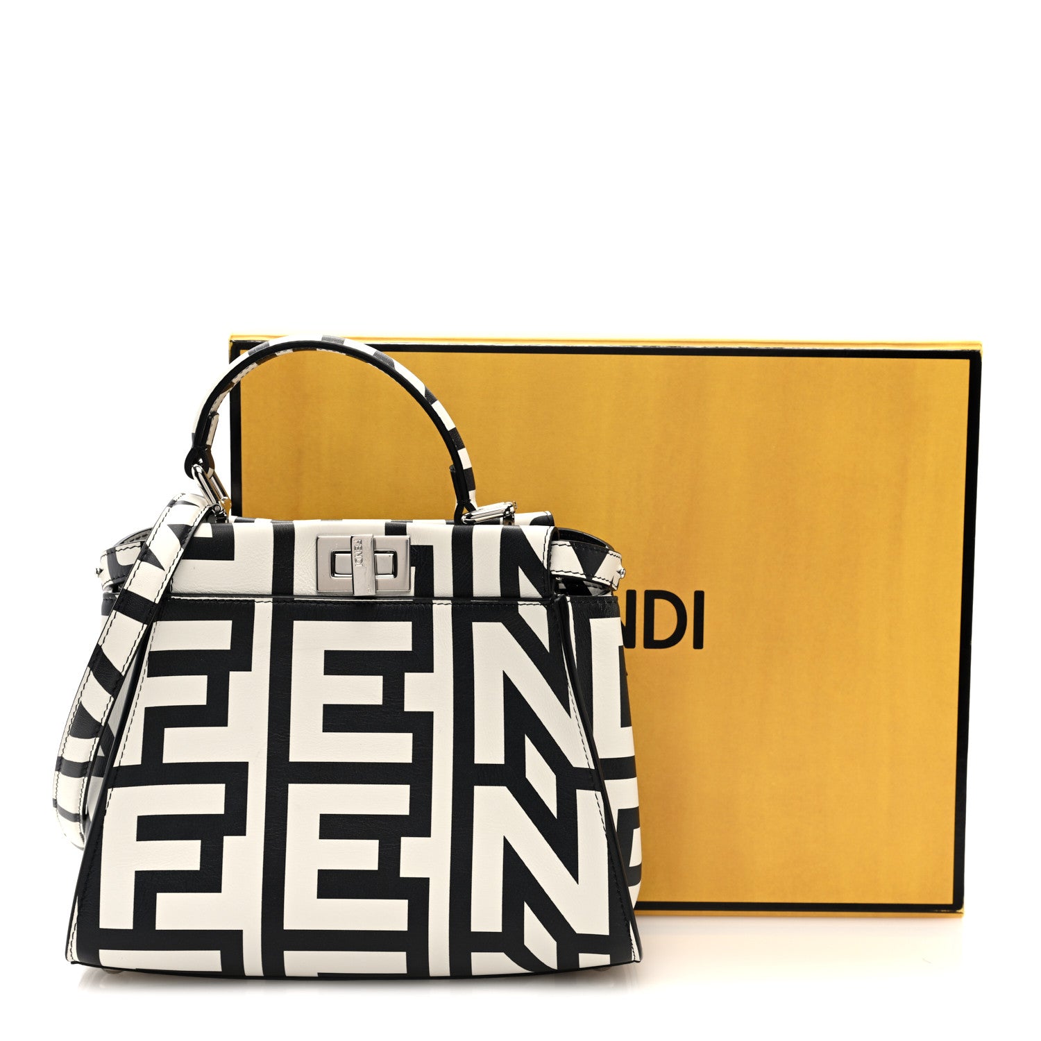 Peekaboo Iseeu Small , White, One Size- Fendi