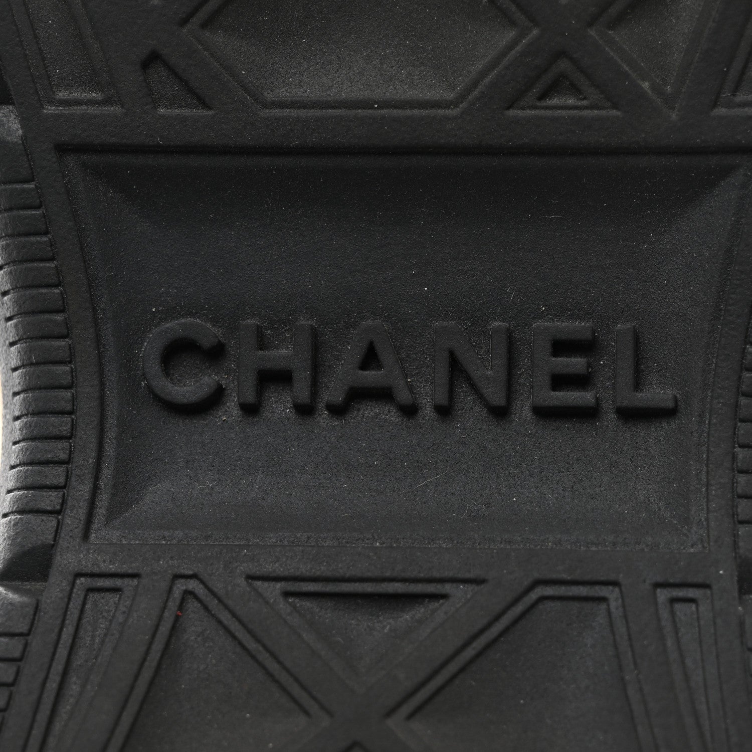 Chanel Suede Calfskin Embroidered CC Sneakers 36.5 Black 6 of 9