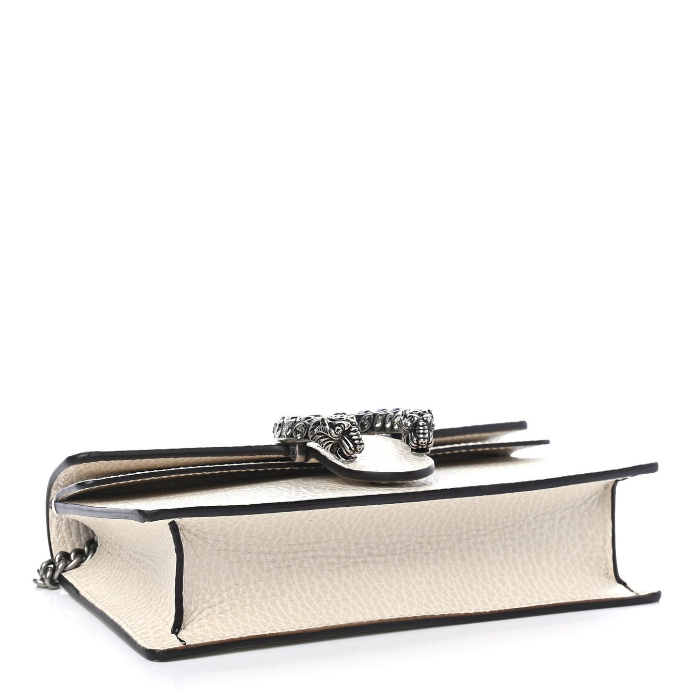 Dollar Calfskin Crystal Super Mini Dionysus Shoulder Bag Mystic White Black Diamond