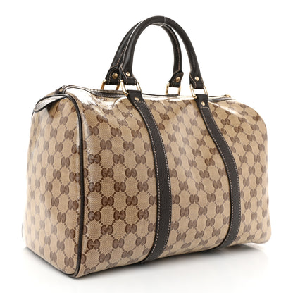 Gucci Crystal Monogram Medium Joy Boston Dark Brown 3 of 10