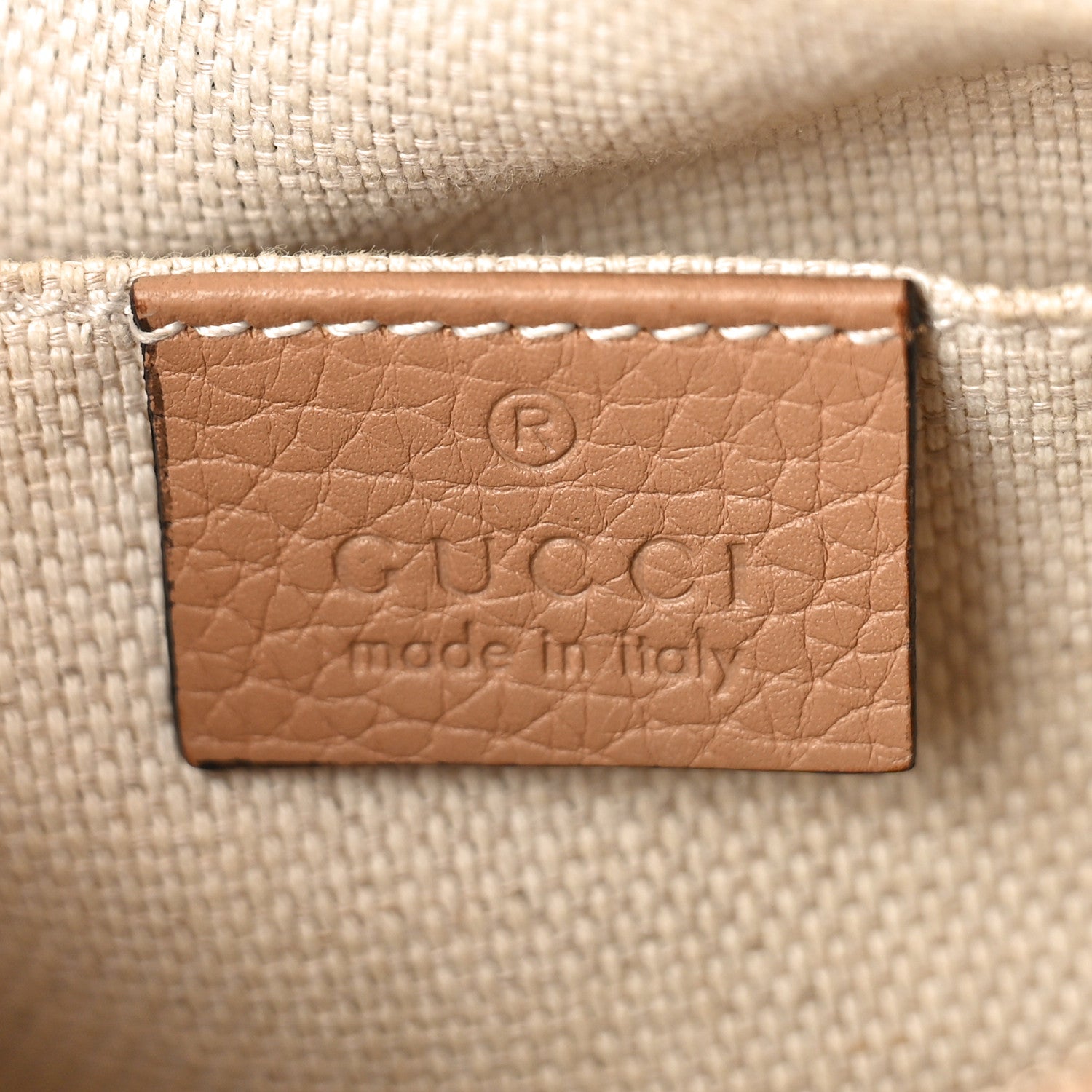 Gucci Pebbled Calfskin Small Soho Disco Bag Camelia 6 of 9