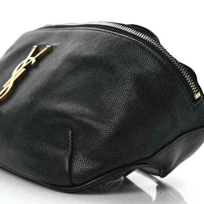 Saint Laurent Grain De Poudre Monogram Belt Bag Black 8 of 10