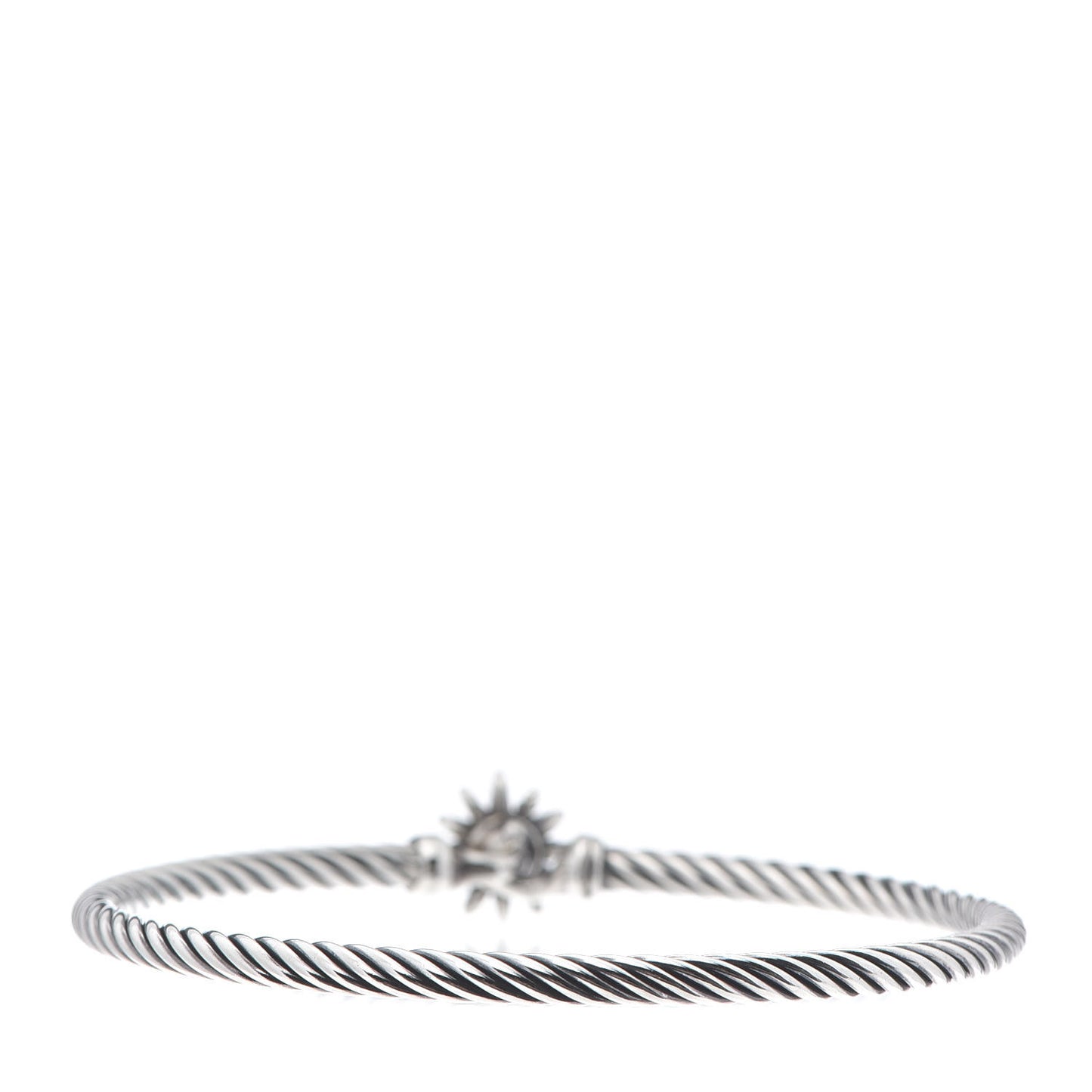 Sterling Silver Diamond Starburst Bracelet