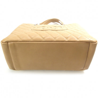 Chanel Caviar Quilted Grand Shopping Tote GST Beige 4 of 9