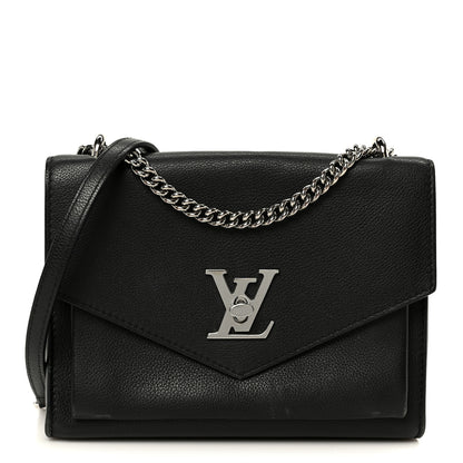 Louis Vuitton Soft Calfskin My Lockme Chain Bag BB Black 1 of 9