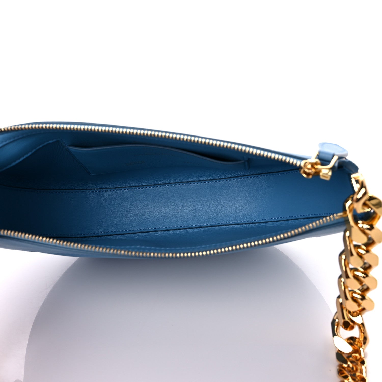 Burberry Lambskin Small Olympia Chain Shoulder Bag Pale Blue 5 of 13