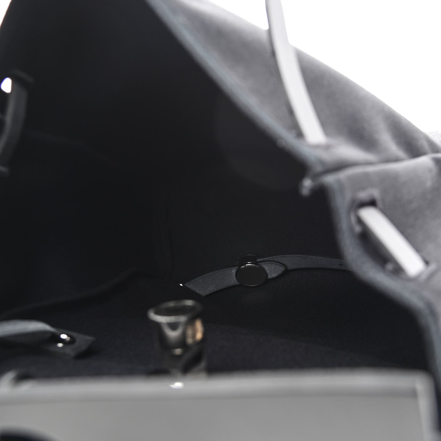 Hermes Military Toile Vache Hunter Herbag a Dos Zip Retourne Backpack Black 6 of 12