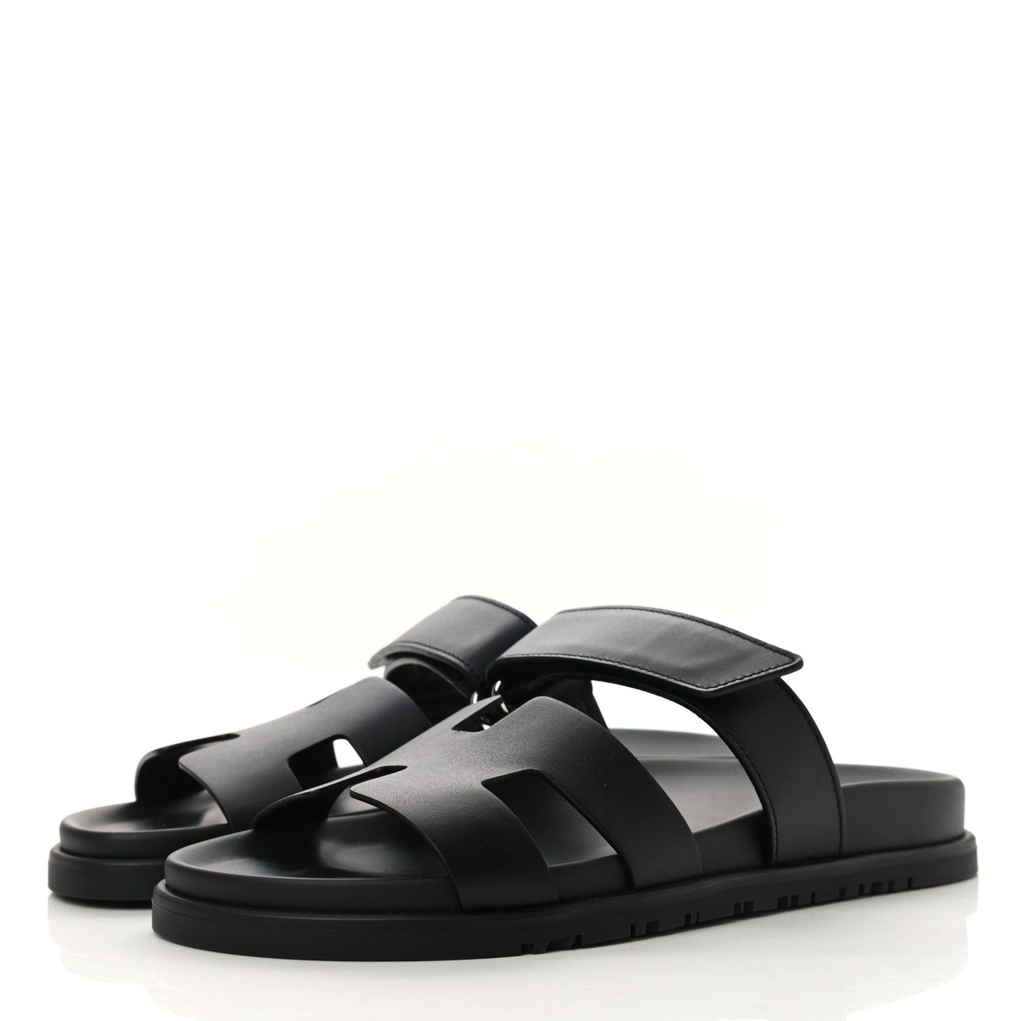 Calfskin Womens Chypre Sandals 38 Black