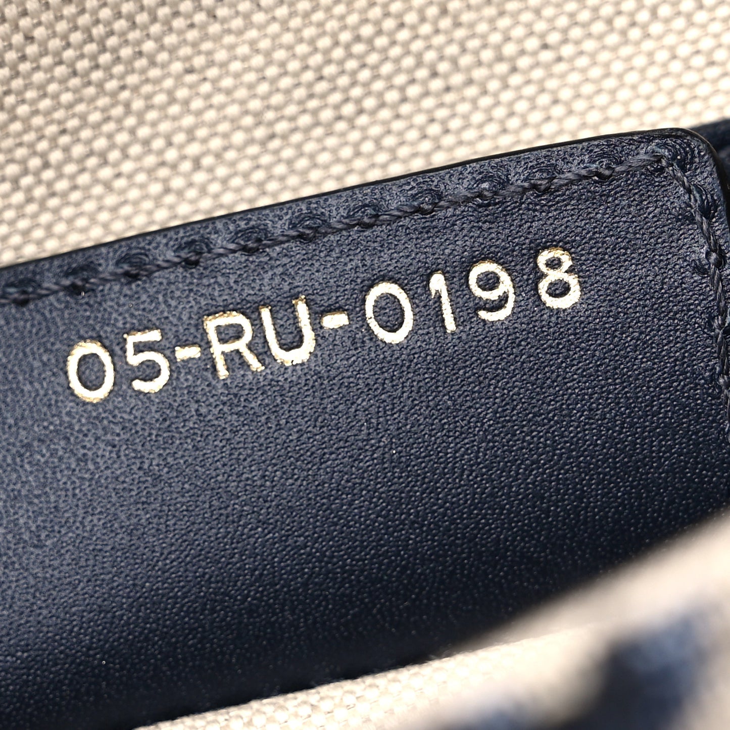 Oblique Saddle Bag Blue