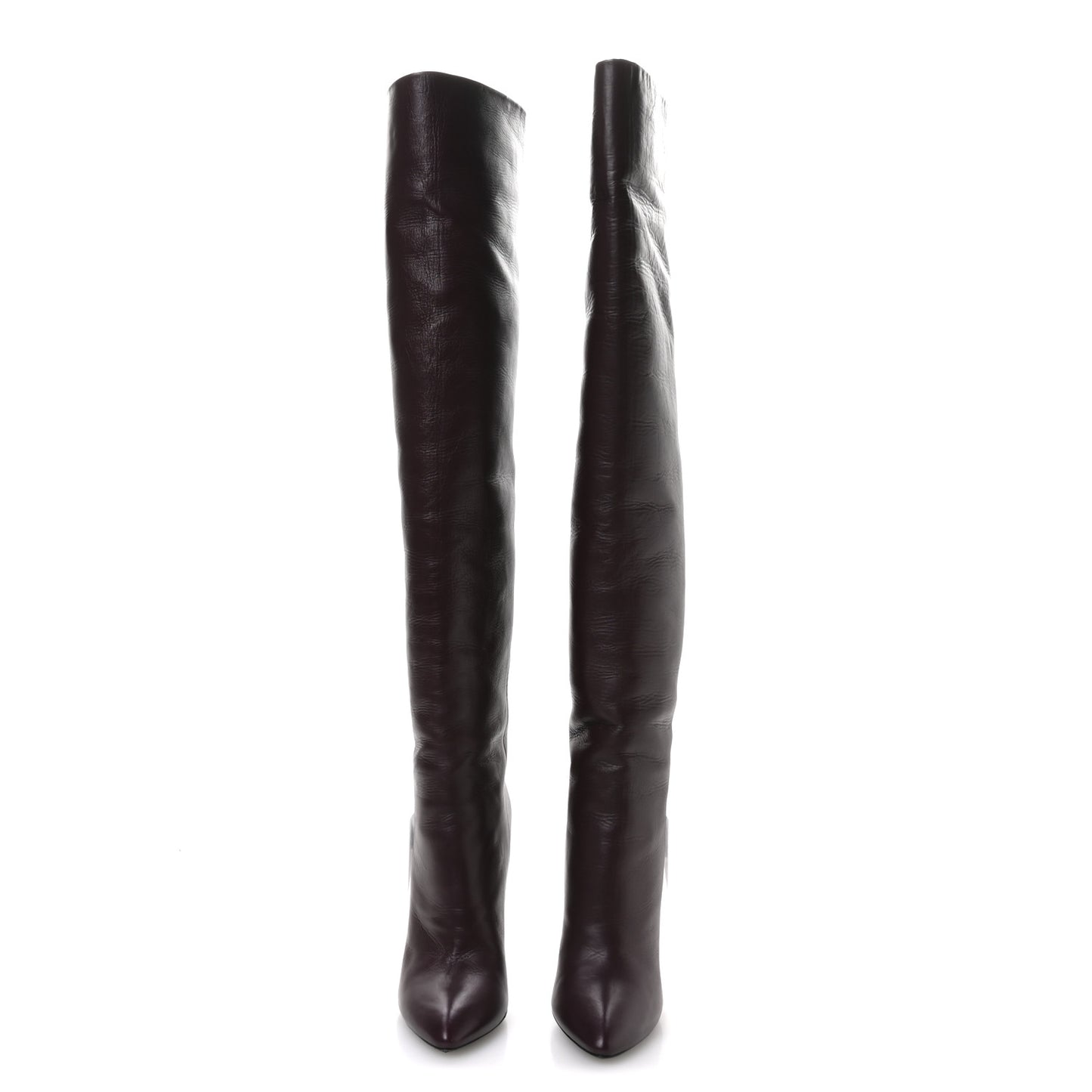 Calfskin Kiki 110mm Over The Knee Boots 36.5 Dark Violet