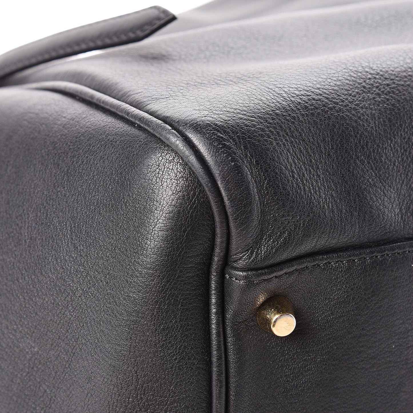Calfskin Haymarket Check Small Canterbury Tote Black