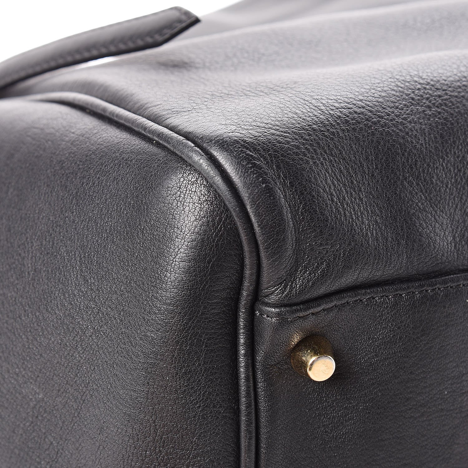 Burberry Calfskin Haymarket Check Small Canterbury Tote Black 13 of 19
