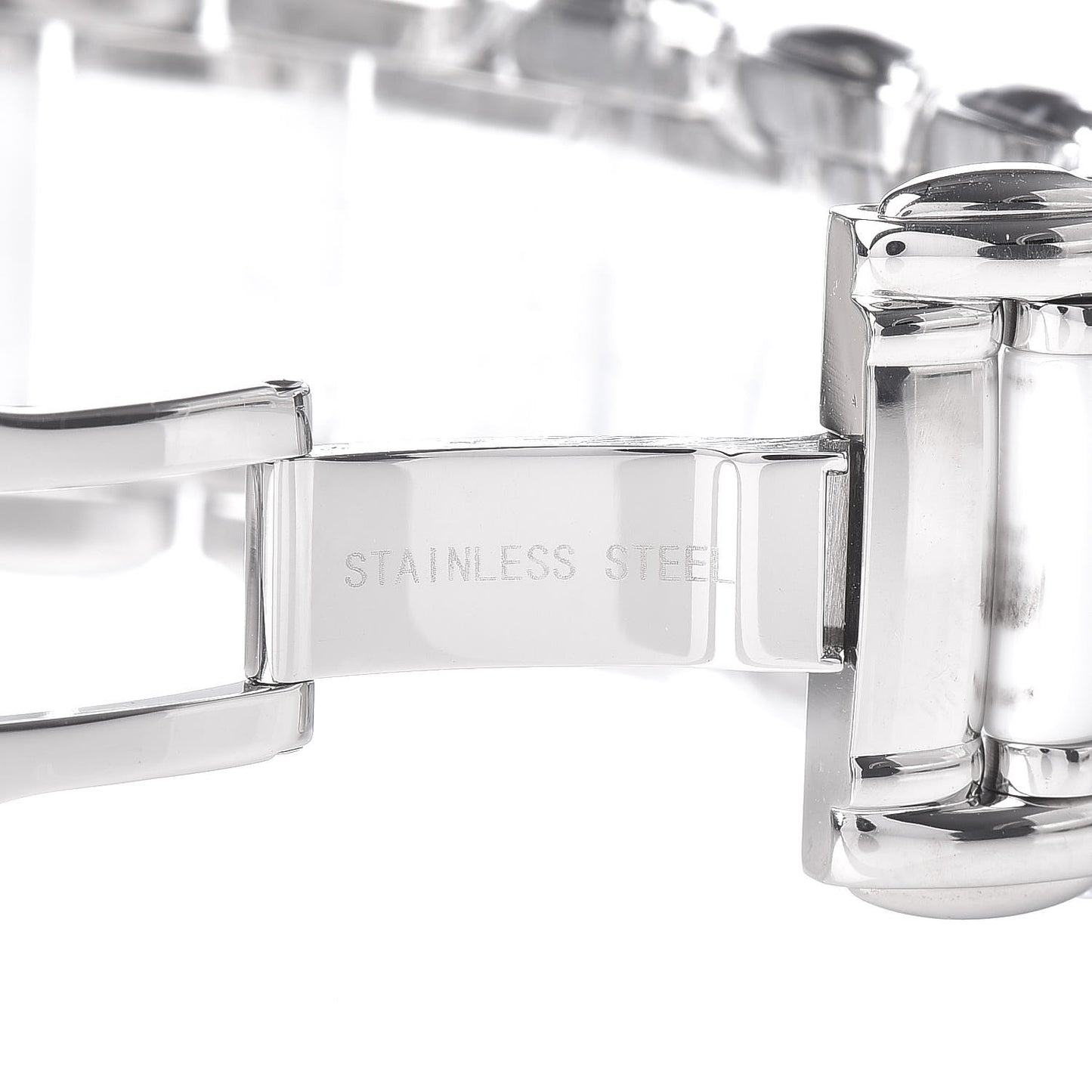 Stainless Steel Ceramic Diamond Bezel 34mm Classic Quartz Watch White