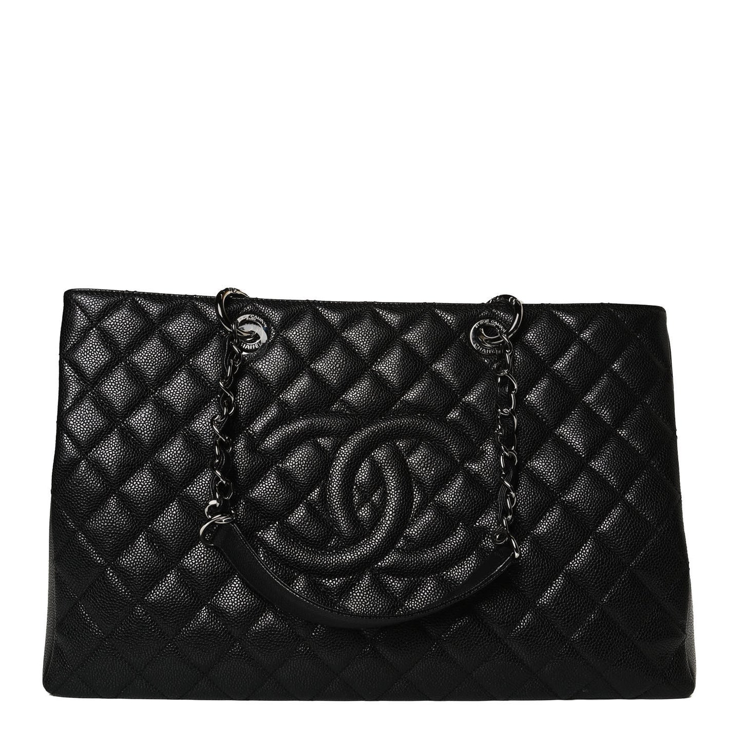 Caviar Quilted XL Grand Shopping Tote GST Black