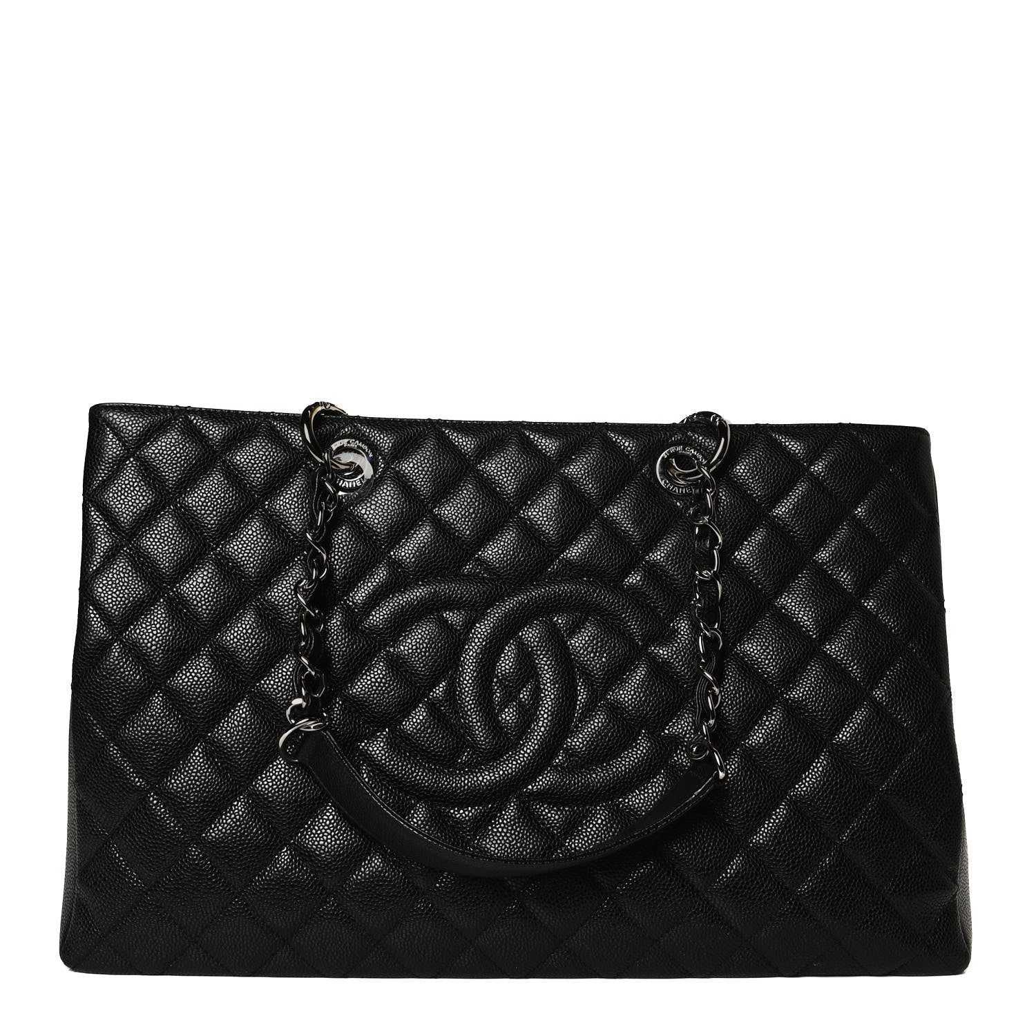 Chanel Caviar Quilted XL Grand Shopping Tote GST Black 1 of 13