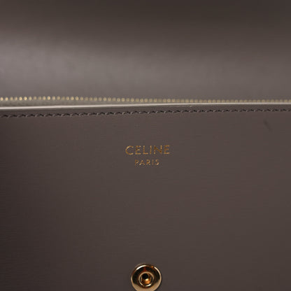 Celine Shiny Calfskin Large Triomphe Wallet Pebble 6 of 9
