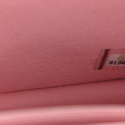 Chanel Lambskin Quilted Mini Rectangular Flap Light Pink 7 of 10