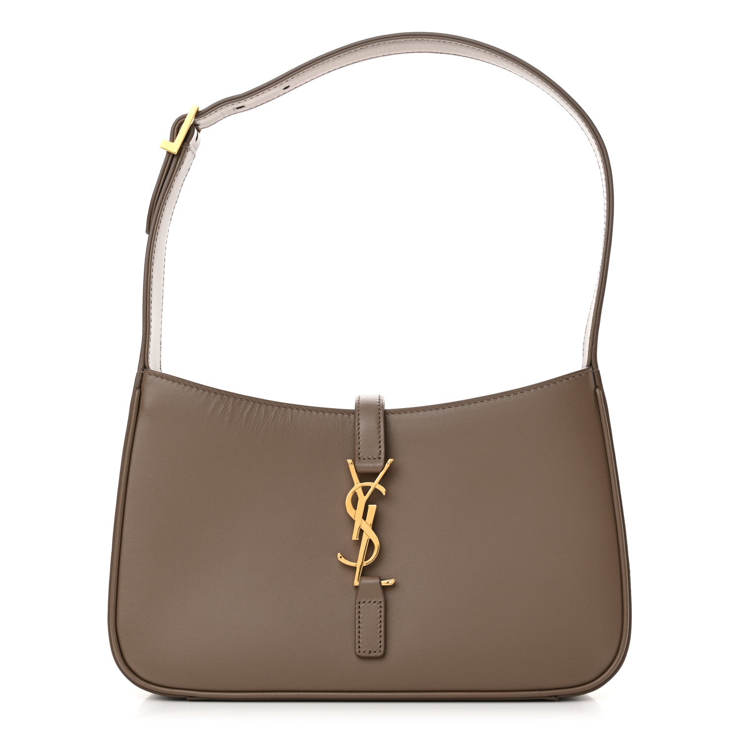 Saint Laurent Smooth Calfskin Le 5 A 7 Hobo Taupe 1 of 14