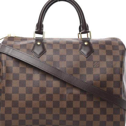 Louis Vuitton Damier Ebene Speedy Bandouliere 30 8 of 10