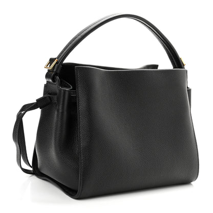 Tom Ford Grained Calfskin Small Padlock Top Handle Bag Black 3 of 11