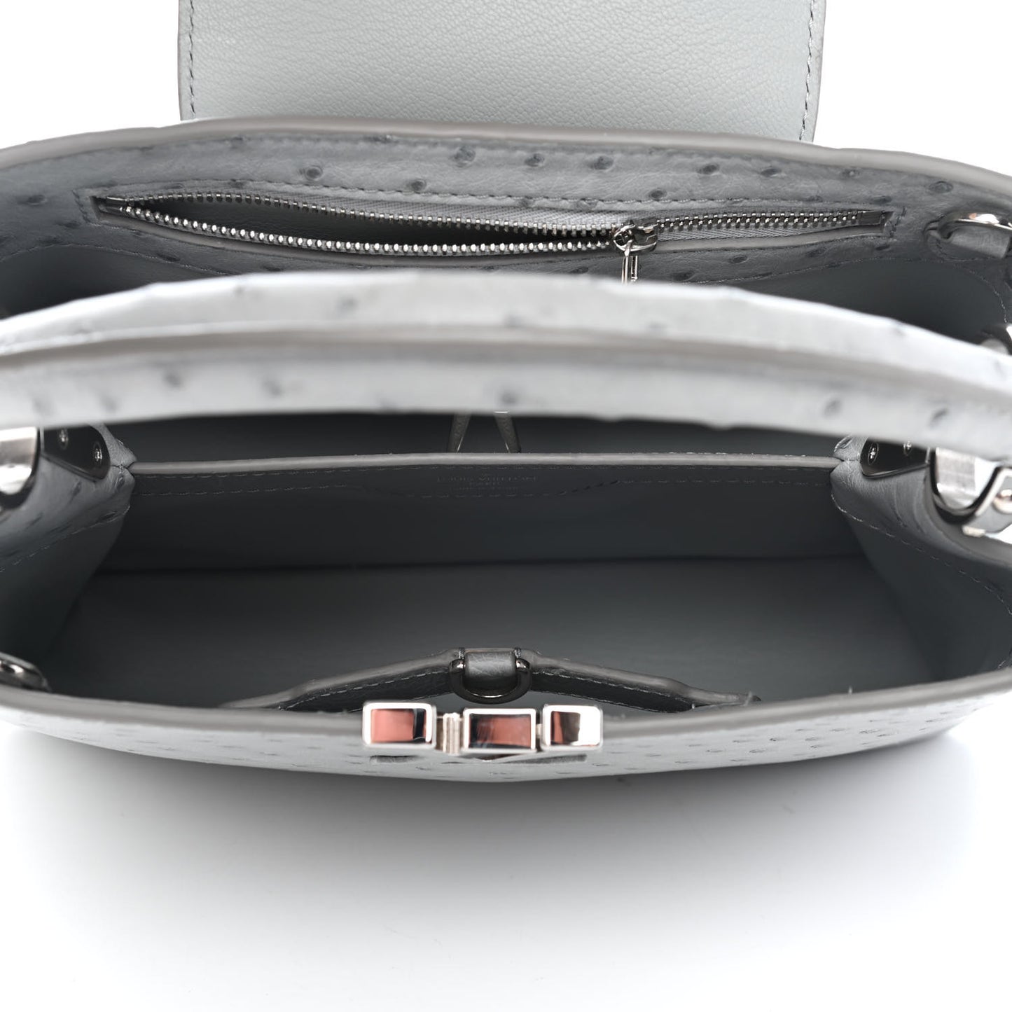 Ostrich Capucines BB Gris
