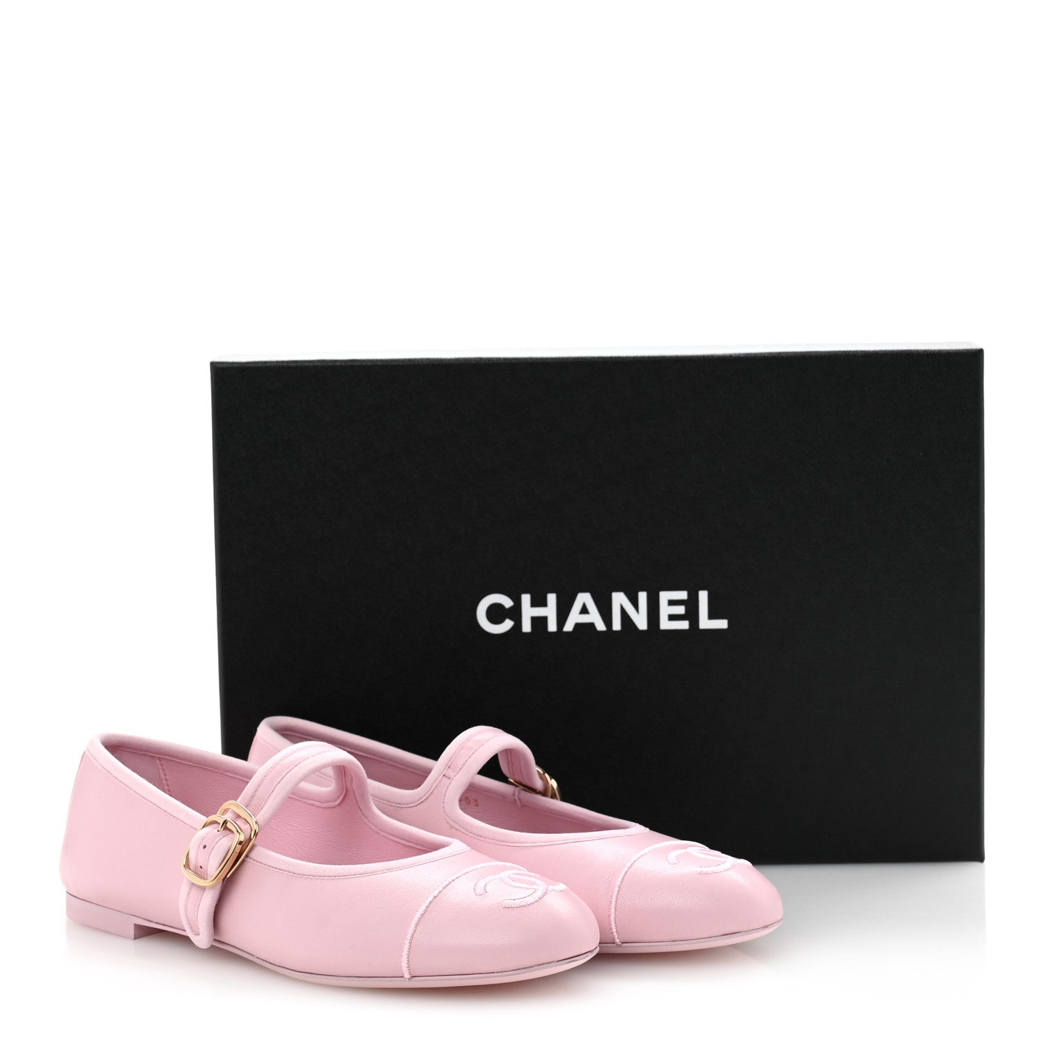 Chanel Lambskin Mary Jane Flats 36.5 Light Pink 10 of 10