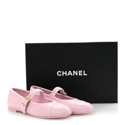 Chanel Lambskin Mary Jane Flats 36.5 Light Pink 10 of 10