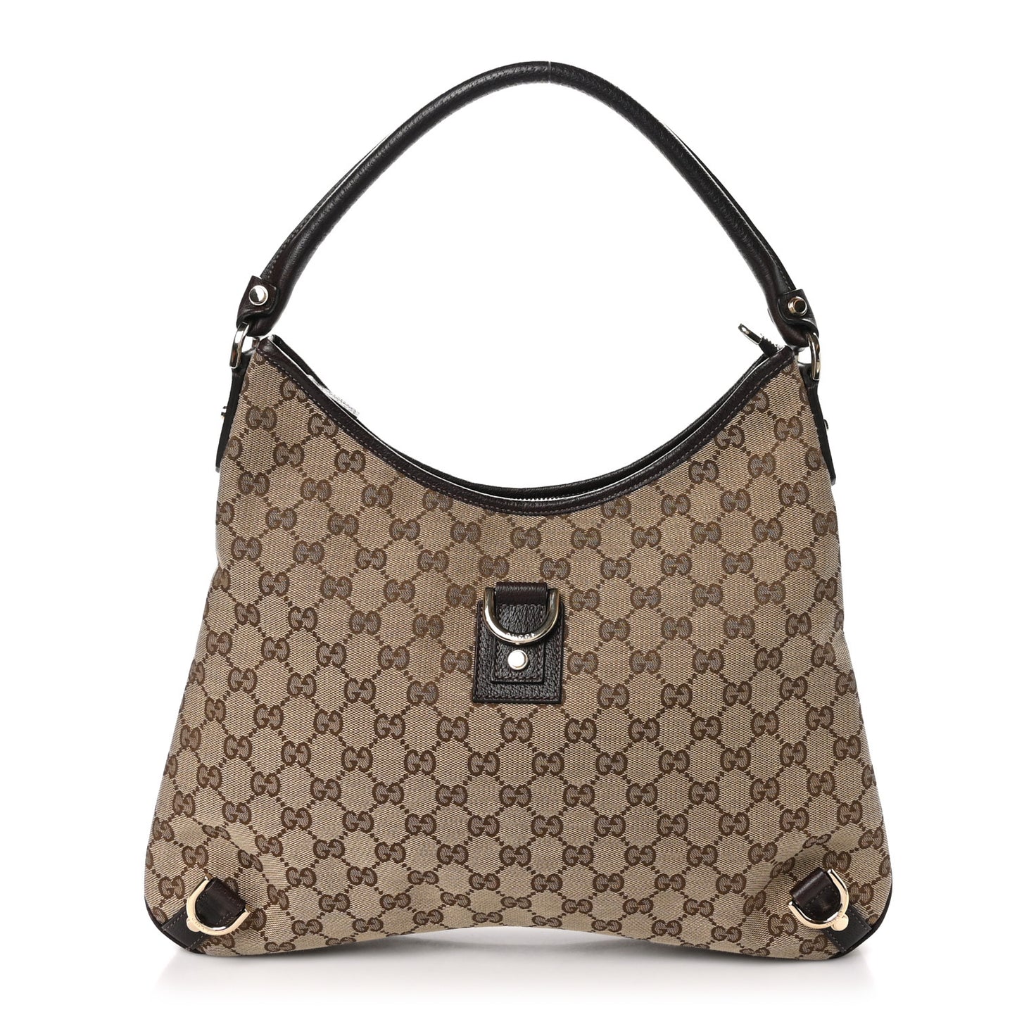 Monogram Large Abbey D Ring Hobo Dark Brown